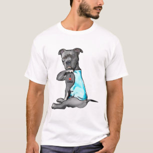 Camiseta Mulheres Engraçadas Oferecem Cachorro Pitbull Eu A