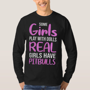 Camiseta Mulheres Engraçadas Pitbull Mama