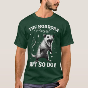 Camiseta Mulheres engraçadas possum furioso Possumhe horror