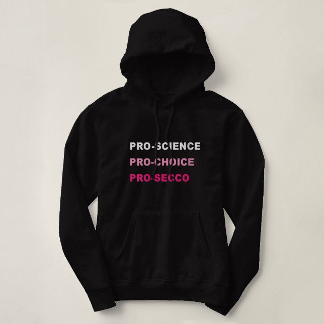 Camiseta Mulheres Engraçadas Pro Science Pro Choice Policia (Frente do Design)