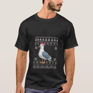 Camiseta Mulheres Engraçadas Seagull Feia Papais noeis de s