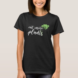 Camiseta Mulheres Engraçadas Vegan Comem Mais Plantas