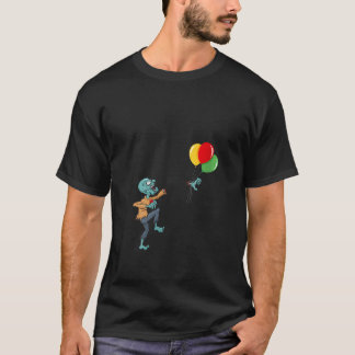Camiseta Mulheres Engraçadas Zombie Birthday Balloon Matand