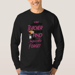 Camiseta Mulheres Ensino Carta de Professor Impressão Dito
