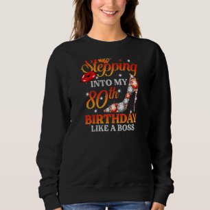 Camiseta Mulheres Entrando No Meu Aniversário De 80 80 Anos