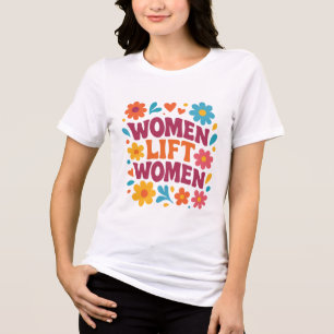 CAMISETA MULHERES ERGUEM MULHERES