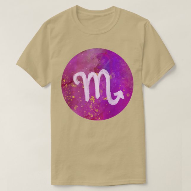 Camiseta Mulheres Escorpião Astrologia Horoscópio Mulheres  (Frente do Design)