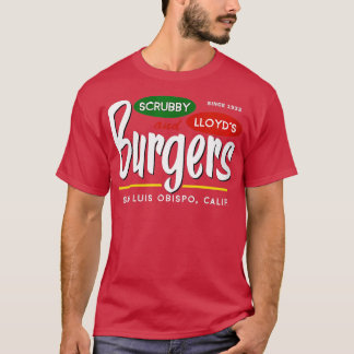 Camiseta Mulheres Escrubby Lloyds Burgers San Luis Obispo C