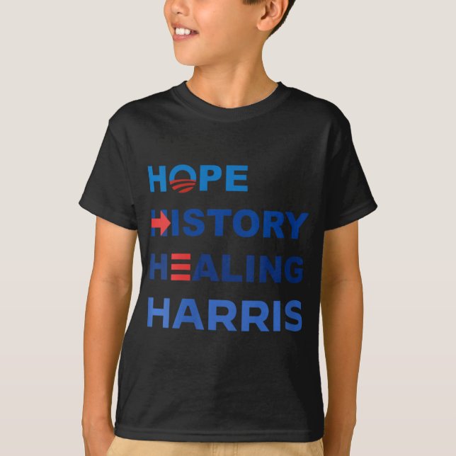 Camiseta Mulheres Esperam História Curando Harris W 2024 (Frente)