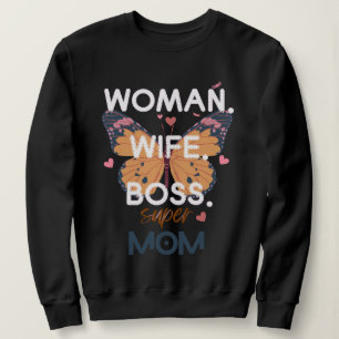 Camiseta Mulheres, esposa, chefe, super-mãe
