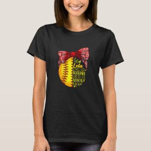 Camiseta Mulheres Essa Lela Ama Seu Softball Girl Softball
