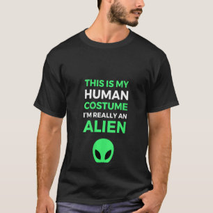 Camiseta Mulheres Esta É Minha Alienígena De Figurino Human