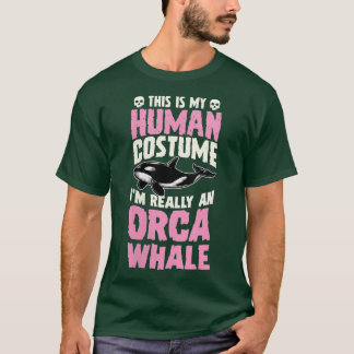 Camiseta Mulheres Esta é minha fantasia humana. Sou mesmo u
