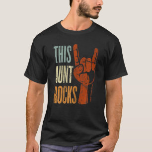 Camiseta Mulheres Esta Tia Rocha Chifres Diabos para Tia
