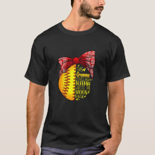 Camiseta Mulheres Este Vovô Ama Seu Softball Girl Softbal