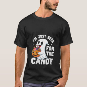 Camiseta Mulheres Estou Aqui Apenas Pelo Doce Punhal de Hal