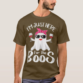 Camiseta Mulheres, estou aqui para o "Boos Wine Engraçado H