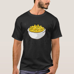 Camiseta Mulheres, estou aqui para o Mac e Cheese VNeck