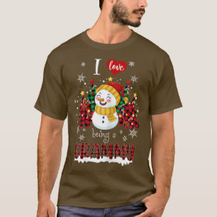 Camiseta Mulheres Eu Adoro Ser Uma Vovó De Natal