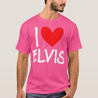 Camiseta Mulheres Eu Amo Elvis Nome Personalizado Homens Ca