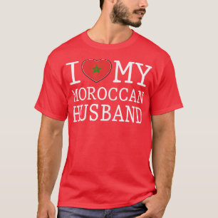 Camiseta Mulheres eu amo meu marido marroquino