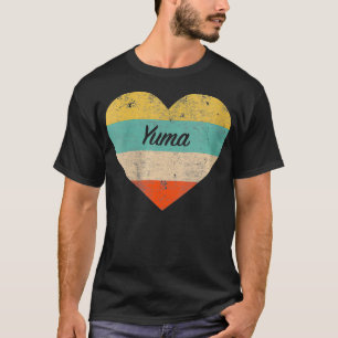 Camiseta Mulheres Eu Amo Yuma Arizona Vintage Retr Desconfo