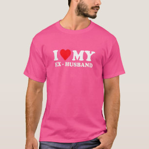 Camiseta Mulheres Eu Corto Meu Ex-Marido Eu Amo Meu Ex-Mari
