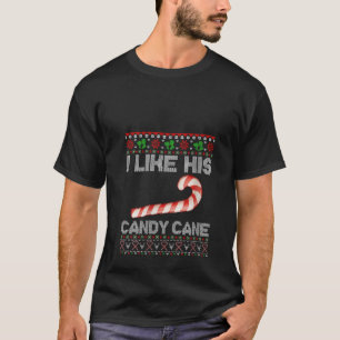 Camiseta Mulheres Eu Gosto de Seu Bastão de Doce Engraçado