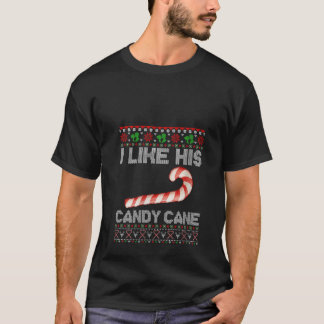 Camiseta Mulheres Eu Gosto de Seu Bastão de Doce Engraçado