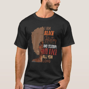 Camiseta Mulheres Eu Sou A História Negra Mulher Poderosa N