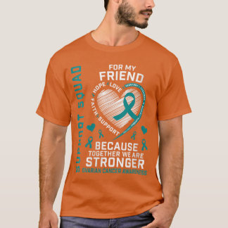 Camiseta Mulheres Eu Uso Verde Turquesa Em Apoio à Minha Am