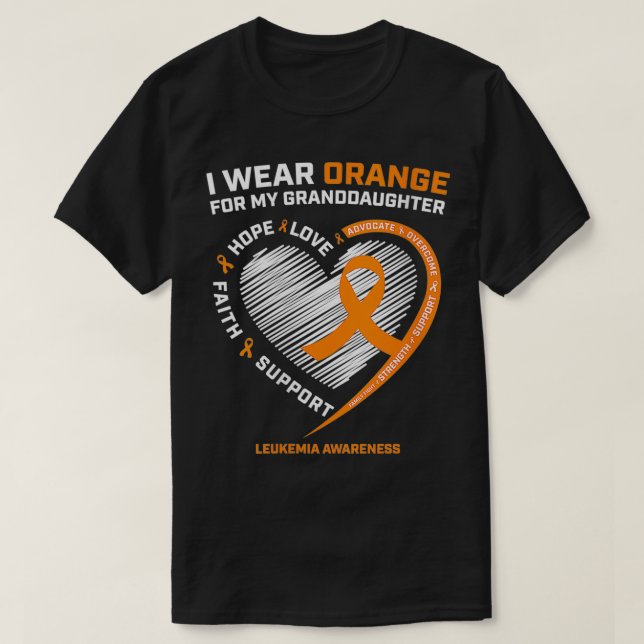 Camiseta Mulheres Eu Visto Laranja Para Minha Neta Le (Frente do Design)