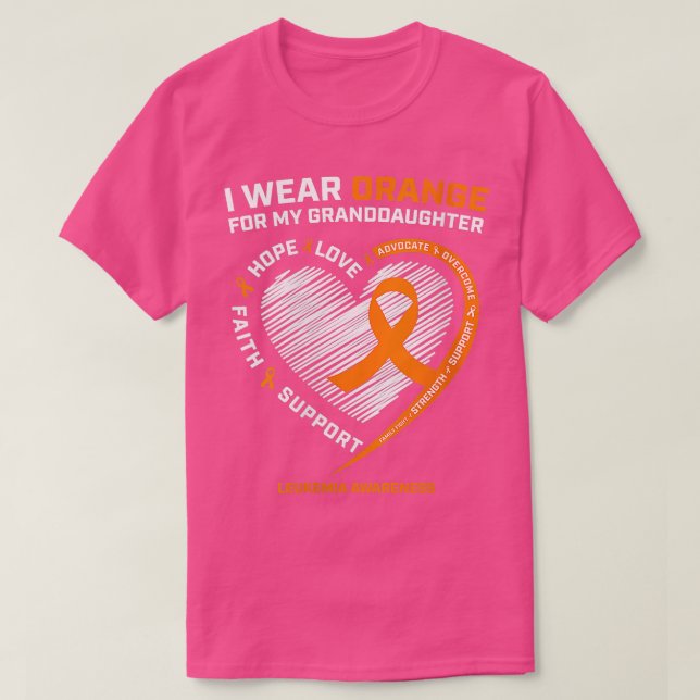 Camiseta Mulheres Eu Visto Laranja Para Minha Neta Le (Frente do Design)