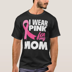 Camiseta Mulheres Eu Visto Rosa Para A Minha Mãe Mãe Cancer