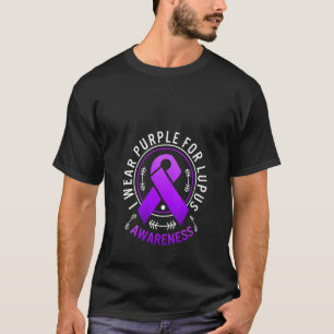 Camiseta Mulheres Eu Visto Roxo Para A Sensibilização Do Lu