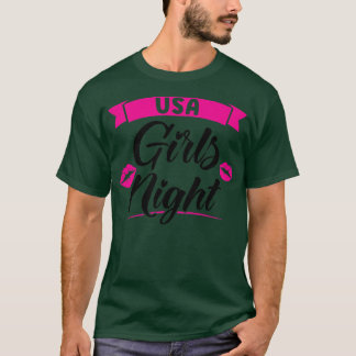 Camiseta Mulheres EUA garotas festas noturnas mulheres noiv