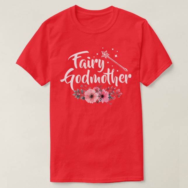 Camiseta Mulheres Fada Madrinha Flores Deus Mãe Mãe Mãe (Frente do Design)