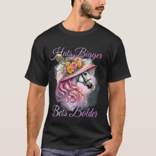 Camiseta Mulheres Falam Derby Comigo Piada Corrida Cavalo