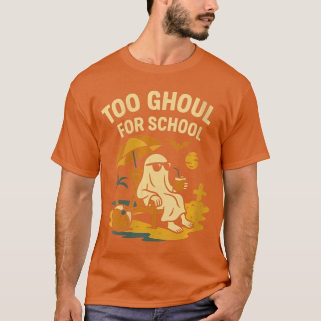 Camiseta Mulheres Fantasma do Summerween Muito Sinistro par (Frente)