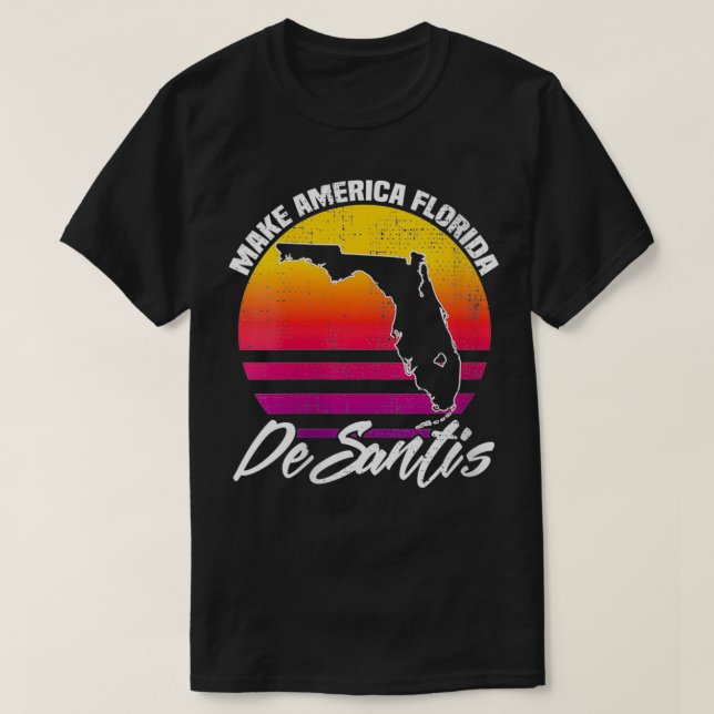 Camiseta Mulheres Fazem Flórida Desantis Presentes para o G (Frente do Design)