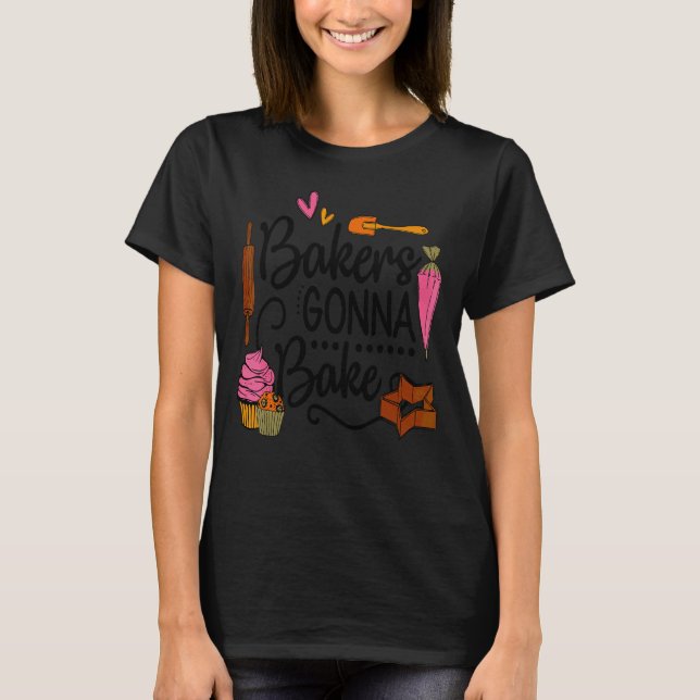 Camiseta Mulheres Fazendo Comida de passatempo de padeiro f (Frente)