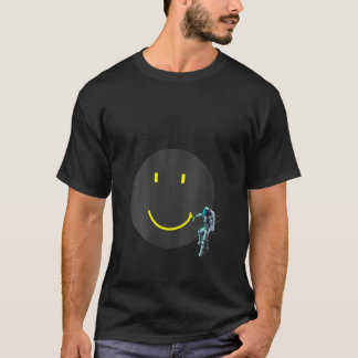 Camiseta Mulheres Fazer Sorriso de Lua Astronauta Pulveriza