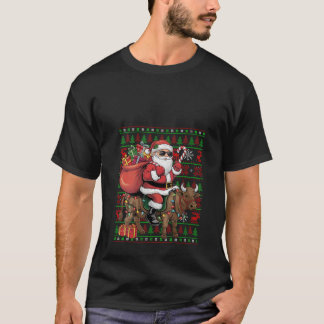 Camiseta Mulheres Feias De Xmas Luzes Engraçadas Papais noe
