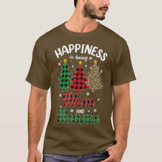 Camiseta Mulheres Felicidade é ser mãe e nonnie Leopard