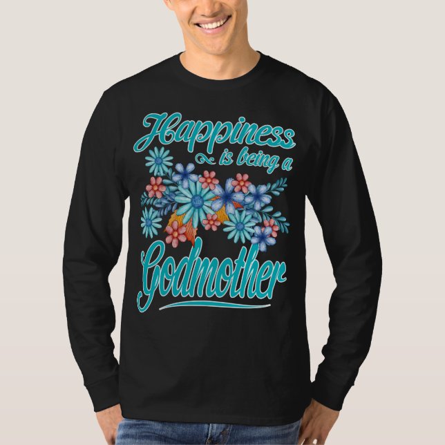 Camiseta Mulheres Felicidade é ser um Dia de as mães de Mad (Frente)