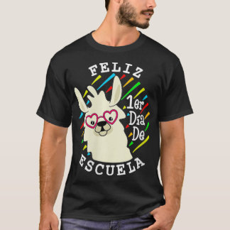 Camiseta Mulheres Feliz 1er Dia De Escuela 1rua Dia Da Esco