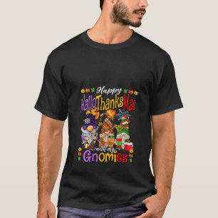 Camiseta Mulheres Feliz Hallothanksmas com minha Família Gn