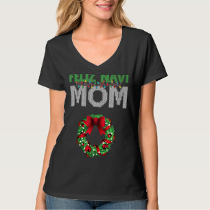 Camiseta Mulheres Feliz Navi Mãe Família De Fera De Natal U