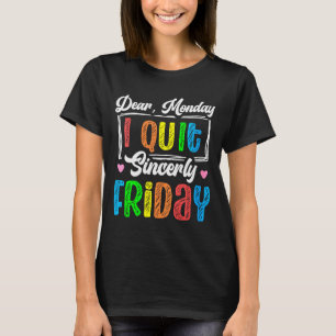 Camiseta Mulheres Feliz Sexta-feira Sex Yay Professora Esco