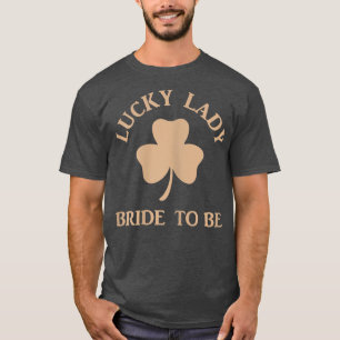 Camiseta Mulheres Felizes A Senhora Irlandesa Noiva A Ser